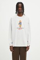AAPE longsleeve bawełniany Theme Aaper Long nadruk szary AAPLTM1610XAO