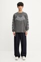 Хлопковый лонгслив NEIGHBORHOOD Nh . Tee Ls-4 251PCNH.LT04 серый