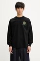 NEIGHBORHOOD longsleeve bawełniany Nh . Tee Ls-8 nadruk czarny 251PCNH.LT08