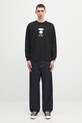 AAPE longsleeve bawełniany Basic Long AAPLTM1560XXN czarny