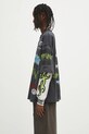 Хлопковый лонгслив AAPE Main Long AAPLTM1572XXN серый SS25
