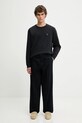 Maison Kitsuné longsleeve bawełniany Bold Fox Head Patch Comfort LM00109KJ0118 czarny