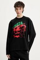 Îmbrăcăminte Inbetweeners longsleeve din bumbac S5TWUATH042 negru
