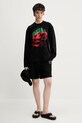 Inbetweeners longsleeve din bumbac S5TWUATH042 negru
