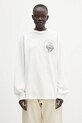 Aries longsleeve bawełniany Faded Aries Ex Amino LS Tee AR6002403 biały SS25