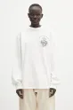 Aries longsleeve bawełniany Faded Aries Ex Amino LS Tee AR6002403 biały SS25