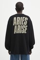 Bavlnená mikina Aries Peace Press Gothic Waffle LS Tee AR6003903
