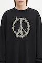 Хлопковая кофта Aries Peace Press Gothic Waffle LS Tee AR6003903