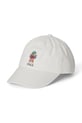 Polo Ralph Lauren czapka z daszkiem bawełniana dziecięca aplikacja biały 322963969001
