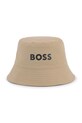 BOSS kapelusz dwustronny dziecięcy pozostałe beżowy J52267
