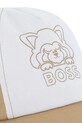 Παιδικό βαμβακερό καπέλο μπέιζμπολ BOSS J51676 μπεζ SS25