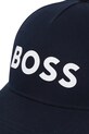 Дитяча бавовняна кепка BOSS темно-синій J51681