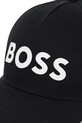 Παιδικό βαμβακερό καπέλο μπέιζμπολ BOSS J51681 μαύρο SS25
