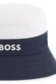 Хлопчик Дитячий двосторонній бавовняний капелюх BOSS J51698 темно-синій