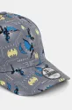 Детска памучна шапка с козирка New Era BATMAN 60595406 сив SS25