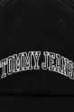 Tommy Jeans czapka z daszkiem bawełniana czarny AW0AW16992