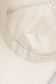 Tommy Jeans czapka z daszkiem bawełniana beżowy AW0AW16991