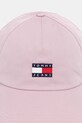 Tommy Jeans czapka z daszkiem bawełniana AW0AW16991 różowy AW25