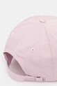Akcesoria Tommy Jeans czapka z daszkiem bawełniana AW0AW16991 różowy