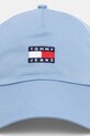 Tommy Jeans czapka z daszkiem bawełniana AW0AW16991 niebieski AW25