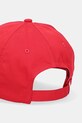 Akcesoria Tommy Jeans czapka z daszkiem bawełniana AW0AW16991 czerwony