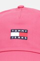 Бавовняна бейсболка Tommy Jeans AW0AW16991 рожевий AW25