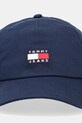 Bavlnená šiltovka Tommy Jeans AW0AW16991 tmavomodrá SS25