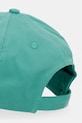 Аксесоари Tommy Jeans шапка с козирка дамска от памук AW0AW16991 тюркоазен
