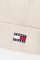 Tommy Jeans czapka bawełniana AW0AW17358 beżowy SS25