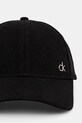Вельветова кепка Calvin Klein K60K612894 чорний SS25