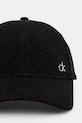 Calvin Klein czapka z daszkiem sztruksowa K60K612894 czarny SS25