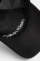 Calvin Klein czapka z daszkiem sztruksowa czarny K60K612894