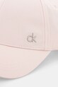 Памучна шапка с козирка Calvin Klein K60K613102 розов SS25