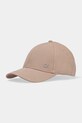 Памучна шапка с козирка Calvin Klein памук бежов K60K613102