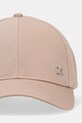 Памучна шапка с козирка Calvin Klein K60K613102 бежов SS25