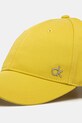 Bavlněná baseballová čepice Calvin Klein K60K613102 žlutá SS25