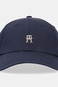Хлопковая кепка Tommy Hilfiger AW0AW16843 тёмно-синий SS25
