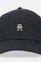 Хлопковая кепка Tommy Hilfiger AW0AW16843 чёрный SS25