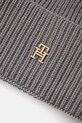 Accesorii Tommy Hilfiger caciula din amestec de lana AW0AW16848 gri