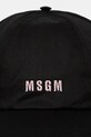 Бавовняна бейсболка MSGM 3541MDL06.237790 чорний SS25