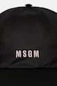 MSGM șapcă de baseball din bumbac 3541MDL06.237790 negru SS25