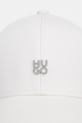 HUGO czapka z daszkiem bawełniana Ally-ME 50533427 biały SS26