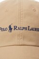 Polo Ralph Lauren czapka z daszkiem bawełniana beżowy 211967360