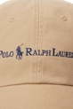 Хлопковая кепка Polo Ralph Lauren бежевый 211967360