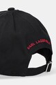 Akcesoria Karl Lagerfeld czapka z daszkiem A1W33159 czarny