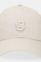 Bavlněná baseballová čepice BOSS 50533348 béžová SS25