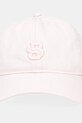 Хлопковая кепка BOSS 50533348 розовый SS25
