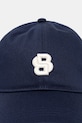 Бавовняна бейсболка BOSS 50533348 темно-синій SS25