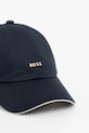 Bavlněná baseballová čepice BOSS 50533367 námořnická modř AW25