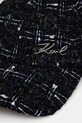 Karl Lagerfeld czapka z daszkiem z domieszką wełny A1W33072 czarny SS25